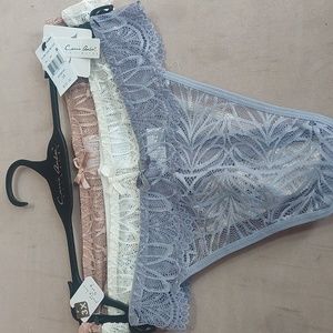 Pretty lace thongs.  3 pack